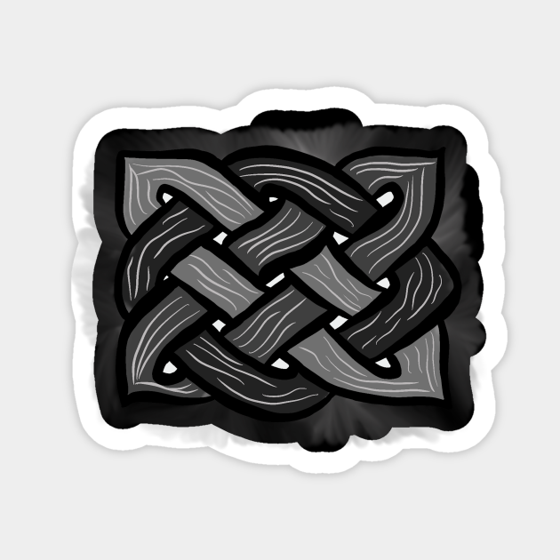Celtic Knot Wood Effect Celtic Artwork Sticker TeePublic